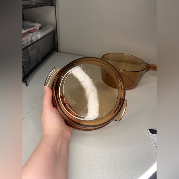 CorningWare Visions/Pyrex vintage amber double boiler P83C, V-20-B, V-15-B - Picture 8 of 15